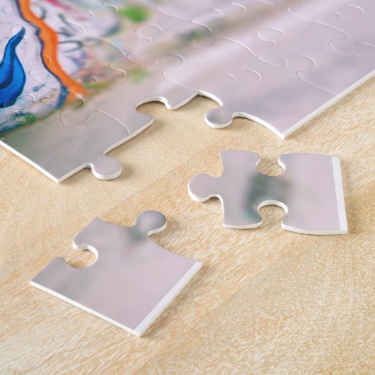 Joker Graffiti - Street Art - Milaan - 8x10 - 110  Legpuzzel (Zijkant)