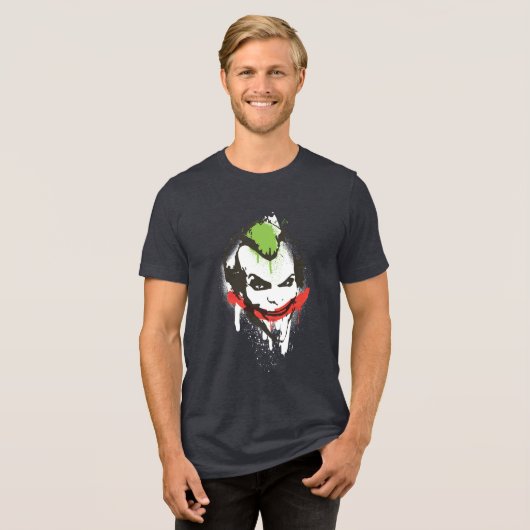 Joker Graffiti Tri-Blend Shirt (Voorkant volledig)