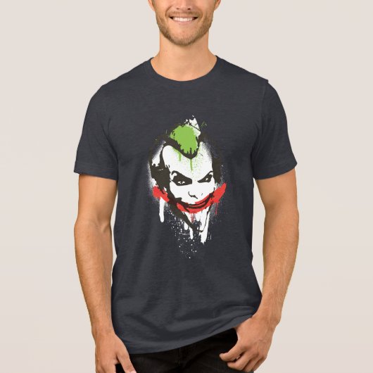 Joker Graffiti Tri-Blend Shirt (Voorkant)