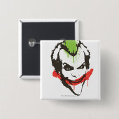Joker Graffiti Vierkante Button 5,1 Cm (Voorkant /achterkant)