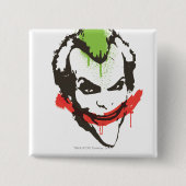 Joker Graffiti Vierkante Button 5,1 Cm (Voorkant)