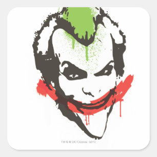 Joker Graffiti Vierkante Sticker