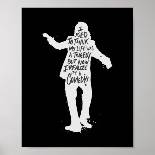 Joker ik dacht altijd dat mijn leven een tragedie  poster (Voorkant)