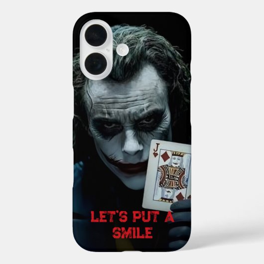 Joker iphone 16 hoesje (Achterkant)