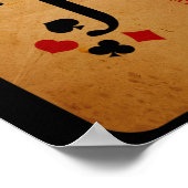 Joker Kaart Costume Halloween Deck of Cards Poster (Hoek)