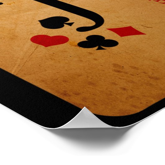 Joker Kaart Costume Halloween Deck of Cards Poster (Hoek)