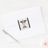 Joker Kaart Emoji Vierkante Sticker (Envelop)