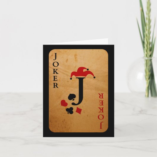 Joker Kaart Kostuum Halloween Deck of Cards (Voorkant)