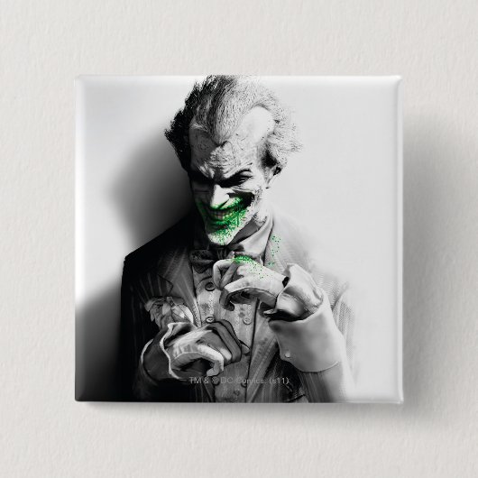 Joker Key Art Vierkante Button 5,1 Cm (Voorkant)