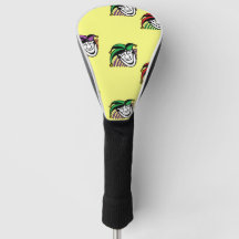Joker kleurrijke petten patroon geel