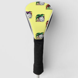 Joker kleurrijke petten patroon geel golfheadcover