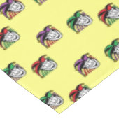 Joker kleurrijke petten patroon geel tafelkleed (Gekanteld)