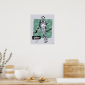 Joker met Golf Club Poster (Keuken)
