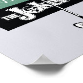 Joker met Golf Club Poster (Hoek)