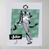 Joker met Golf Club Poster (Voorkant)
