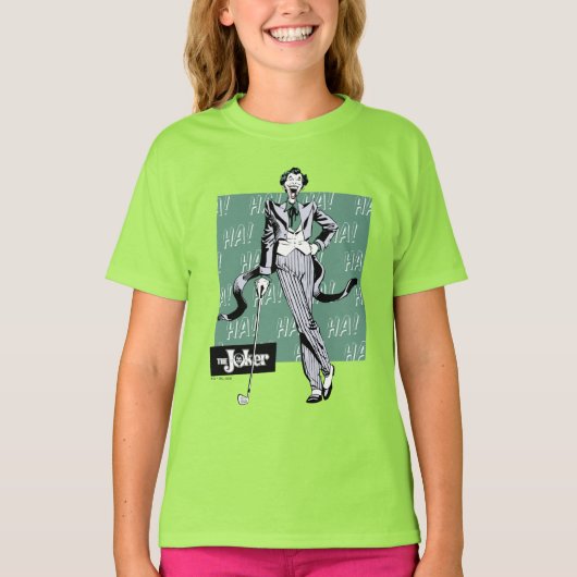 Joker met Golf Club T-shirt (Voorkant)