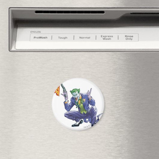 Joker met nep-pistool magneet (Insitu (Vaatwasser))