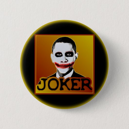 Joker Obama Ronde Button 5,7 Cm (Voorkant)