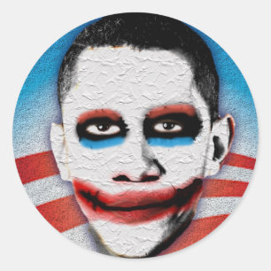 Joker Obama Ronde Sticker