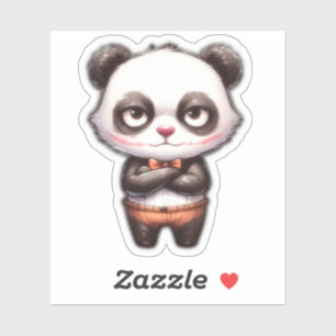 Joker Panda, grappige Panda Sticker