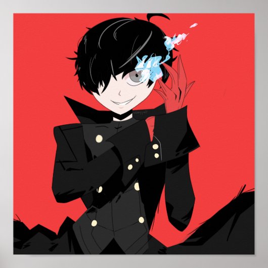 joker persona 5 art poster print (Voorkant)