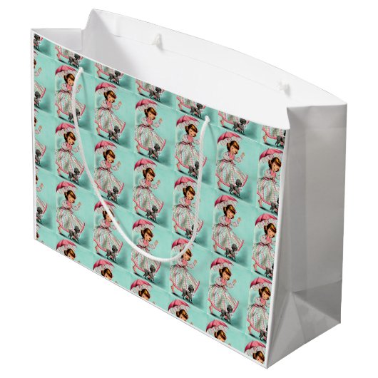 Joker Poodle Gift Bag Groot Cadeauzakje (Achterkant Gekanteld)