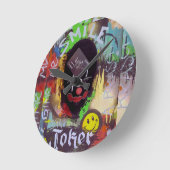 Joker Pop Art Specialiteit Ronde Klok (Hoek)