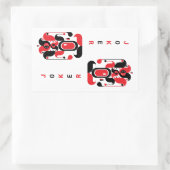 JOKER RECHTHOEKIGE STICKER (Tas)
