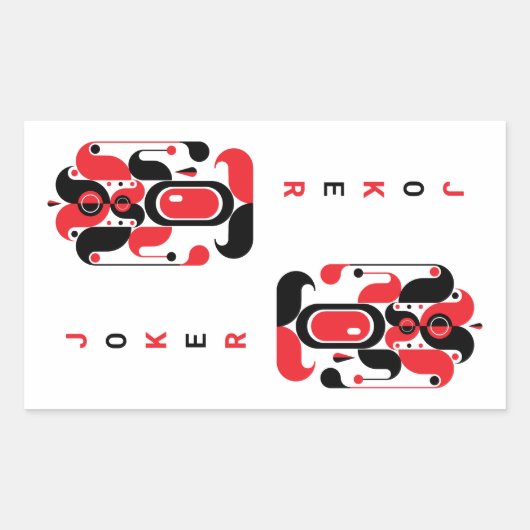 JOKER RECHTHOEKIGE STICKER (Voorkant)