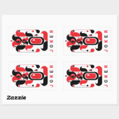 JOKER RECHTHOEKIGE STICKER (Vel)
