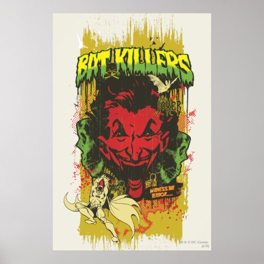 Joker Retro Comic Book Montage Poster (Voorkant)