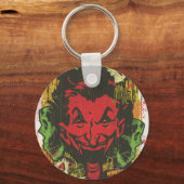 Joker Retro Comic Book Montage Sleutelhanger (Voorkant)