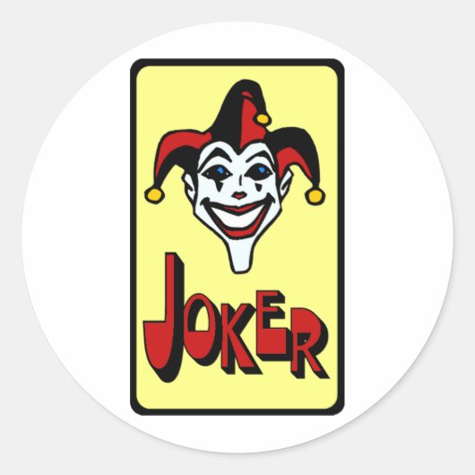 Joker Ronde Sticker (Voorkant)