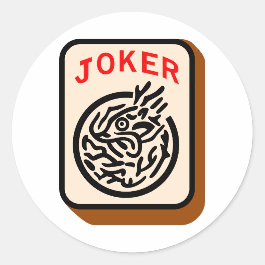 Joker Ronde Sticker (Voorkant)