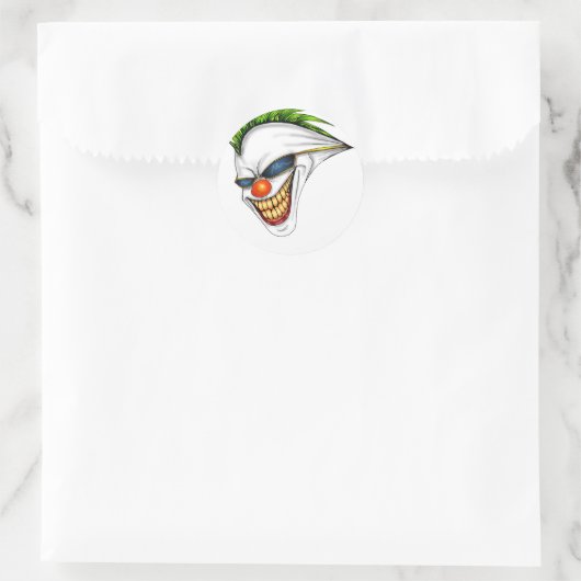 Joker Ronde Sticker (Tas)