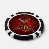 Joker Screwball Graphics Poker Chips (Enkel)