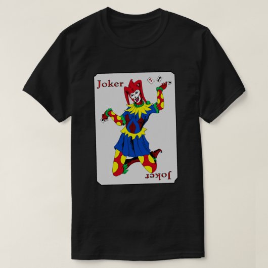 Joker-speelkaart T-shirt (Design voorkant)
