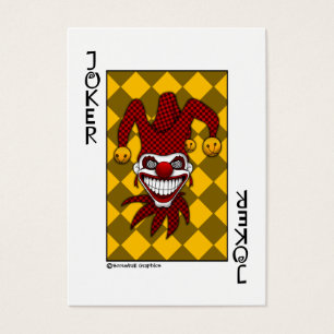 Joker Speelkaart Visitekaartjes