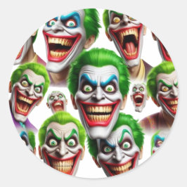 Joker-sticker Ronde Sticker