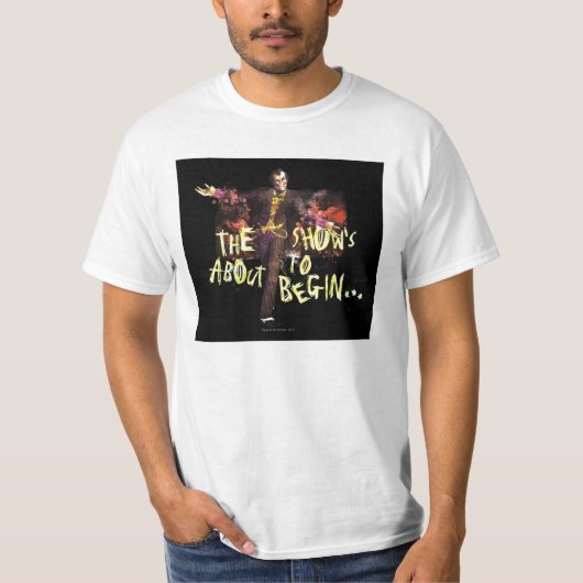 Joker - The Show's About To Begin� T-shirt (Voorkant)