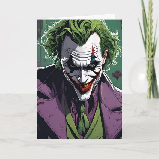 Joker verjaardagskaart kaart (Voorkant)