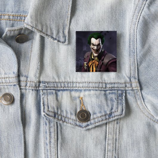 Joker Vierkante Button 5,1 Cm (In situ)
