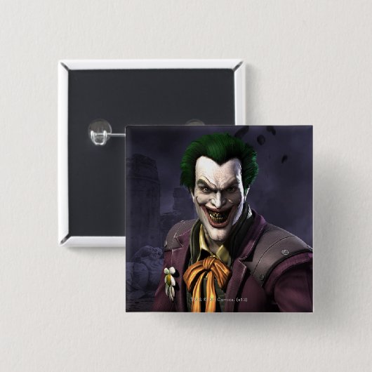 Joker Vierkante Button 5,1 Cm (Voorkant /achterkant)
