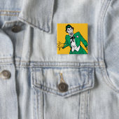 Joker Vierkante Button 5,1 Cm (In situ)