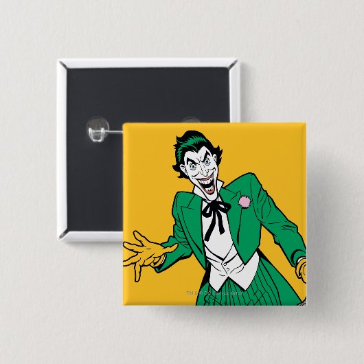Joker Vierkante Button 5,1 Cm (Voorkant /achterkant)