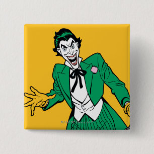 Joker Vierkante Button 5,1 Cm