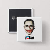 Joker Vierkante Button 5,1 Cm (Voorkant /achterkant)