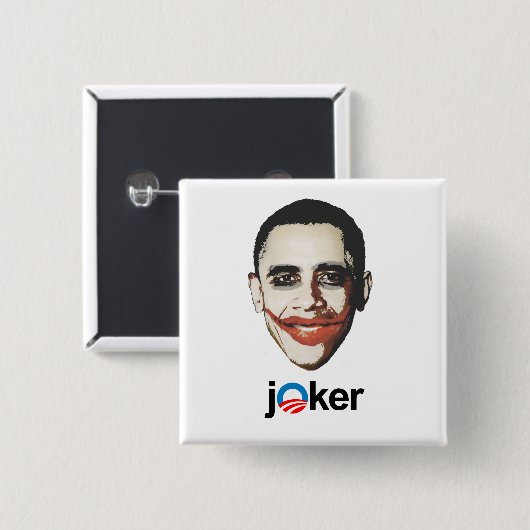 Joker Vierkante Button 5,1 Cm (Voorkant /achterkant)