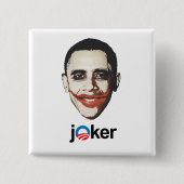 Joker Vierkante Button 5,1 Cm (Voorkant)