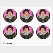 Joker Vrouwen Ontwerp op Ronde Sticker (Vel)